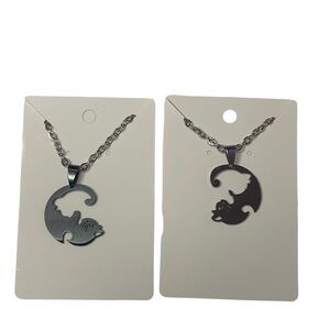 Matching cat necklaces